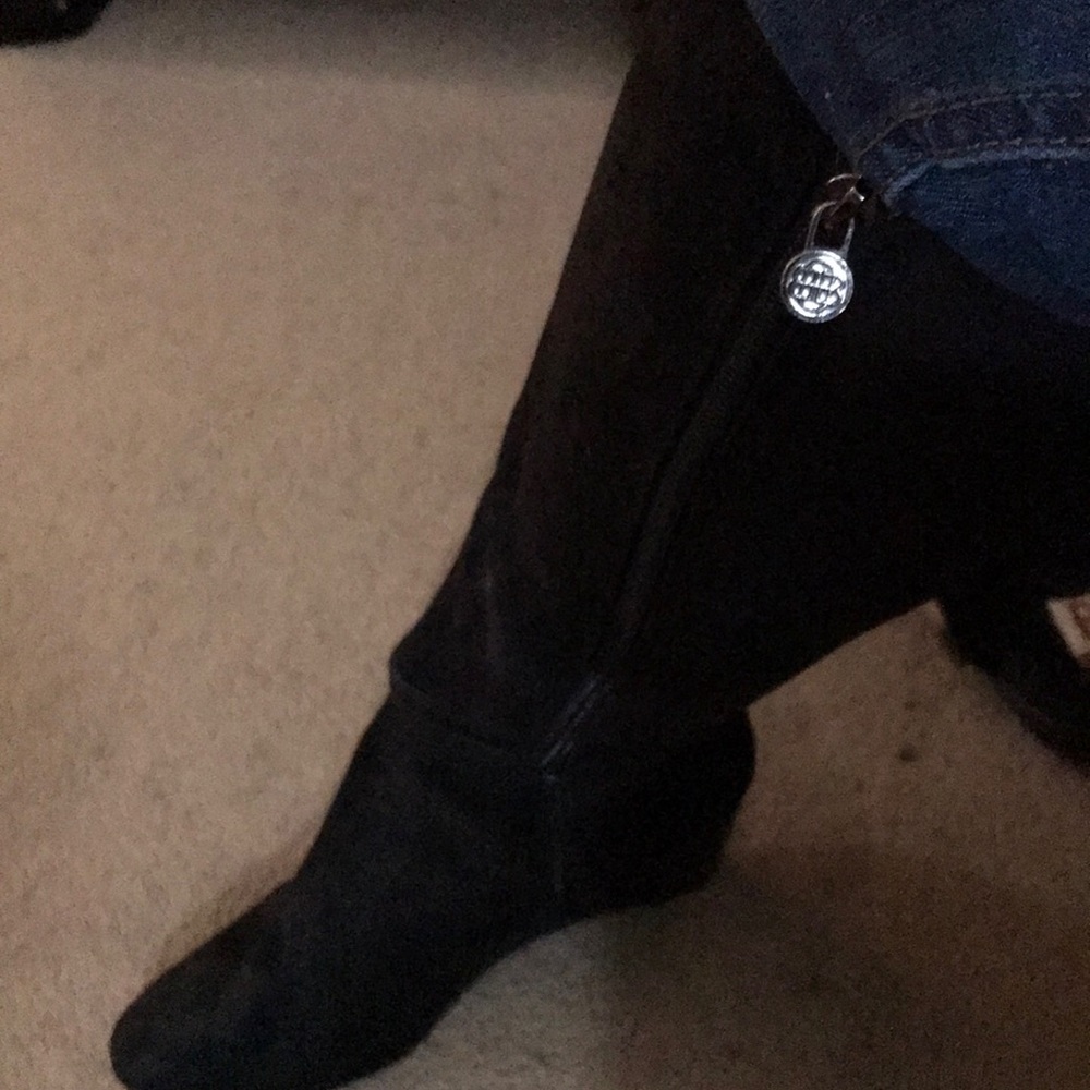 Dana Bachman black knee high boots